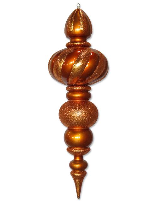 38.5 in. Oversized Shatterproof Finial Ornament, Copper