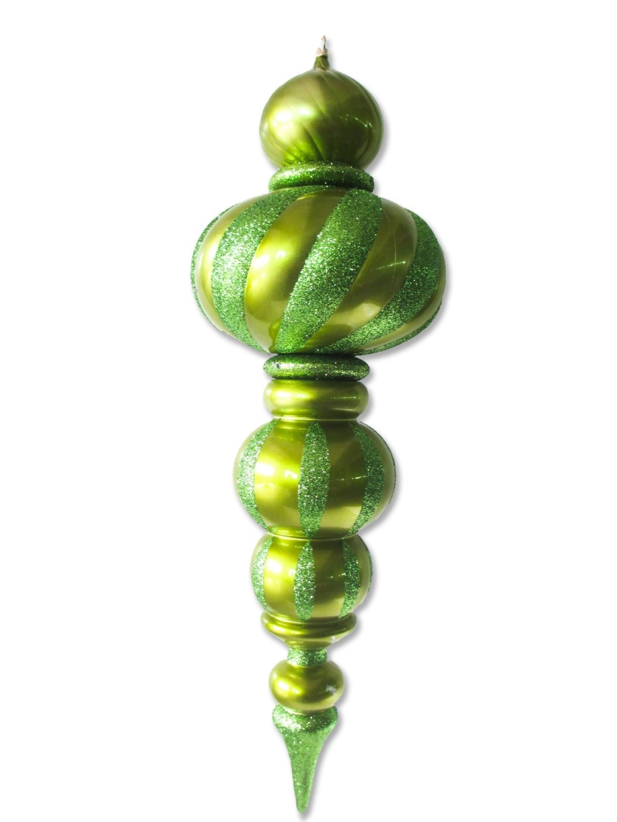 38.5 in. Oversized Shatterproof Finial Ornament, Lime Green