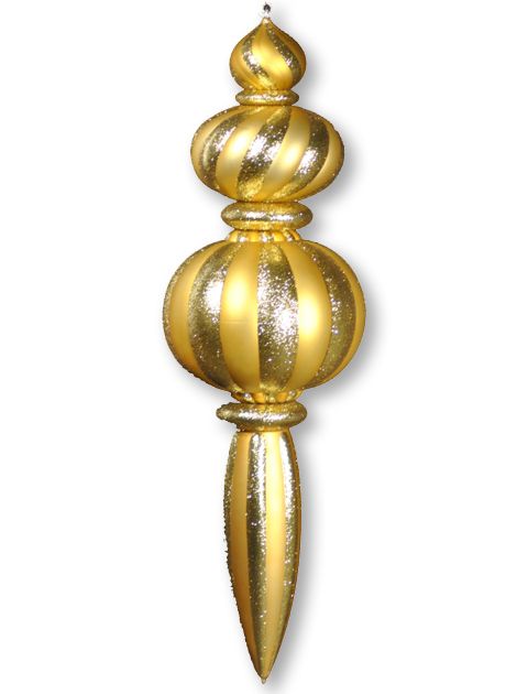 52 in. Oversized Shatterproof Finial Ornament, Gold