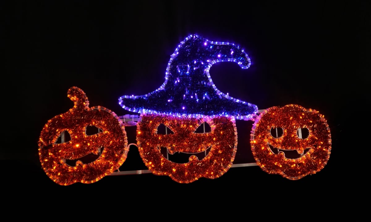 3 Pumpkin LED Motif