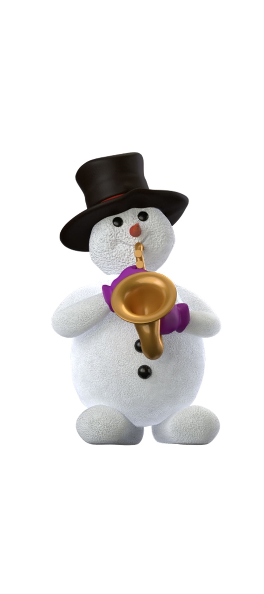 58 in. Band Saxophone Snowman Figurine