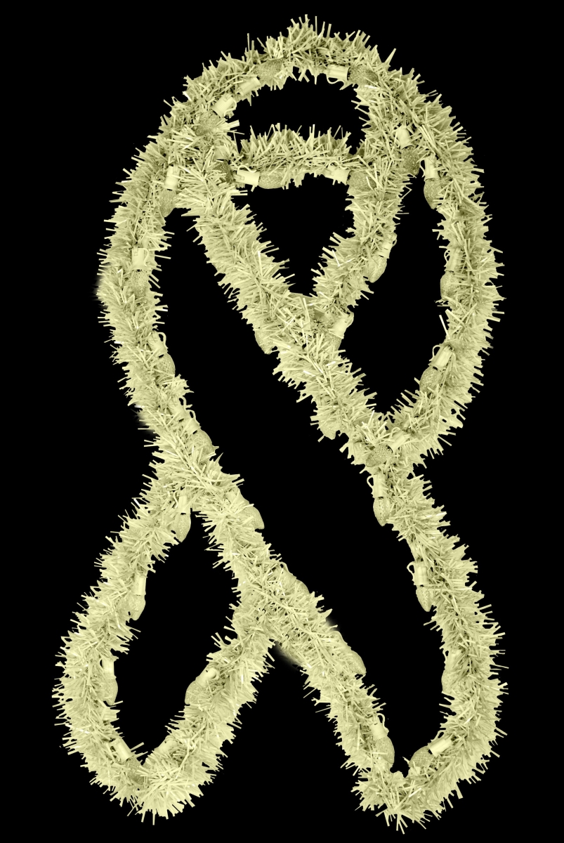 3 ft. Garland Awareness Ribbons, Yellow