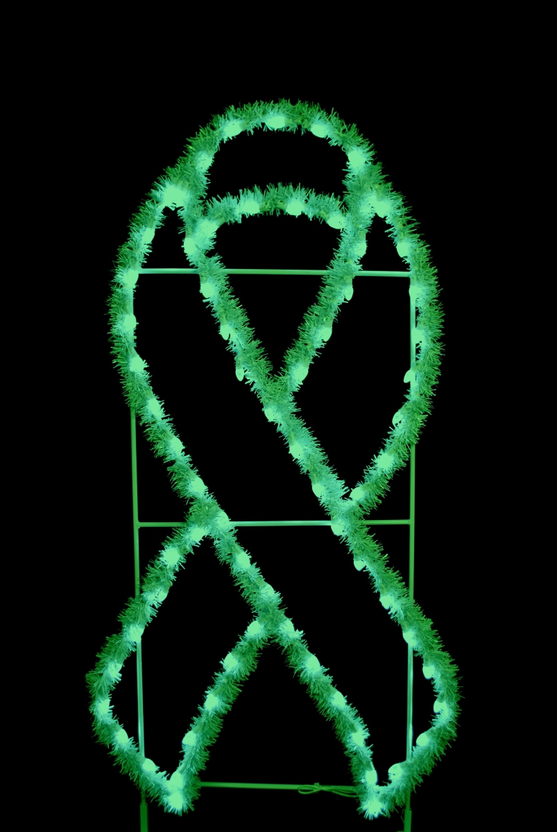 6 ft. Garland Awareness Ribbons, Green