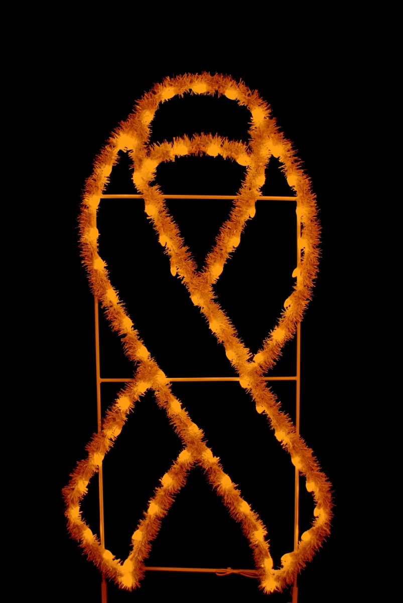 6 ft. Garland Awareness Ribbons, Orange