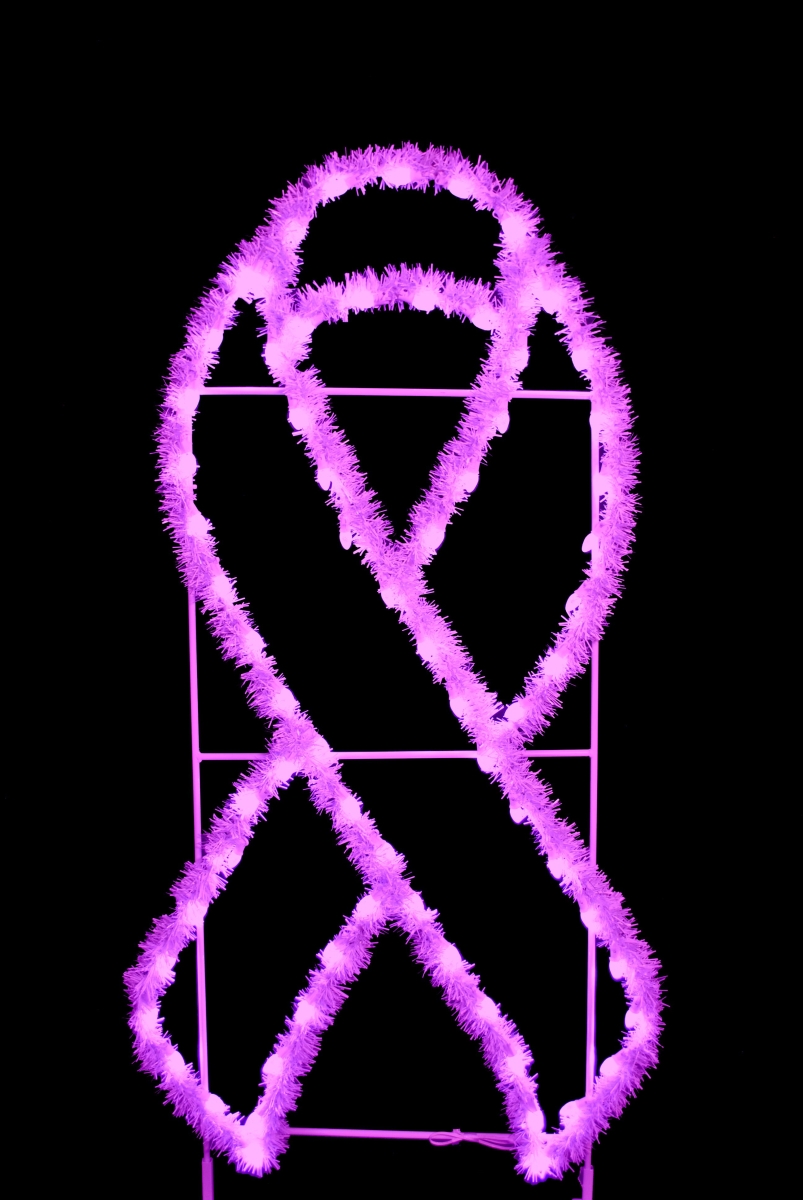 6 ft. Garland Awareness Ribbons, Purple