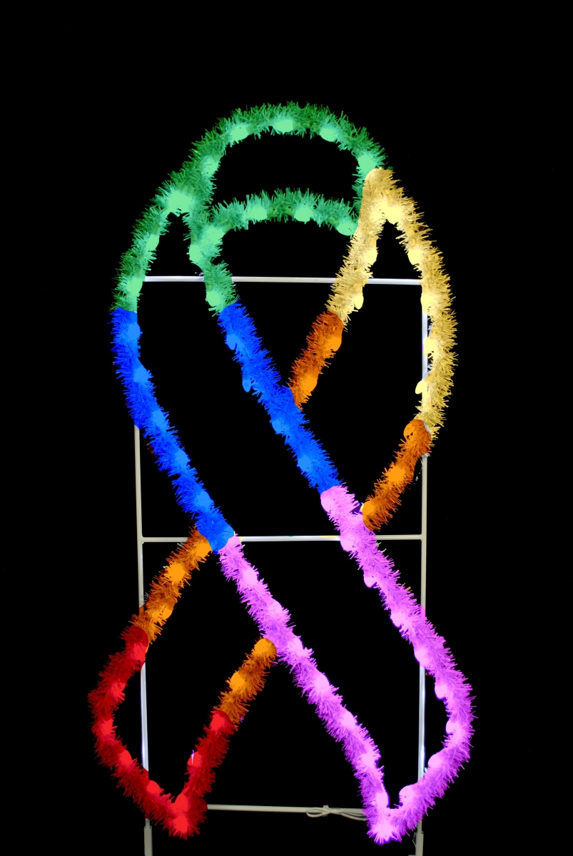 6 ft. Rainbow Garland Awareness Ribbons
