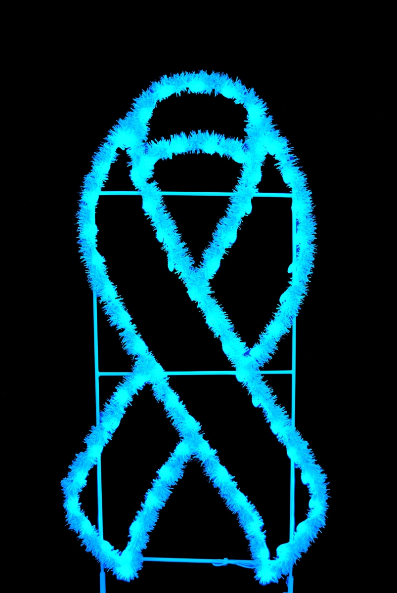 6 ft. Garland Awareness Ribbons, Teal