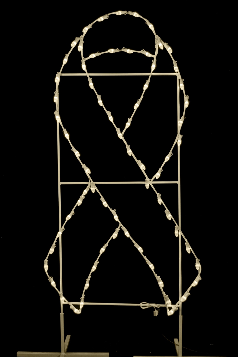 6 ft. Awareness Ribbons, Warm White
