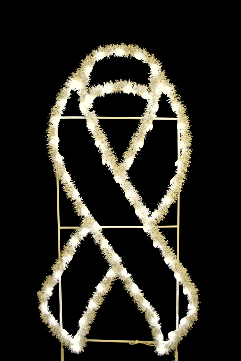 6 ft. Garland Awareness Ribbons, Warm White