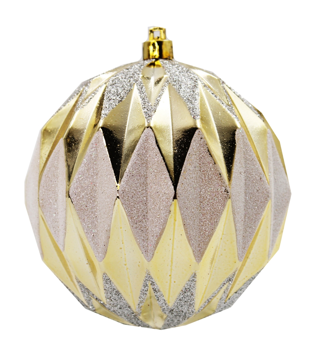 Ball Ornaments, Gold, Silver & White - Pack of 12