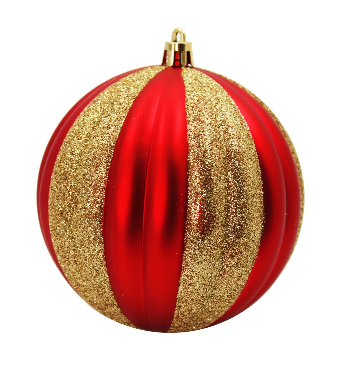 Ball Ornaments, Red & Gold - Pack of 12