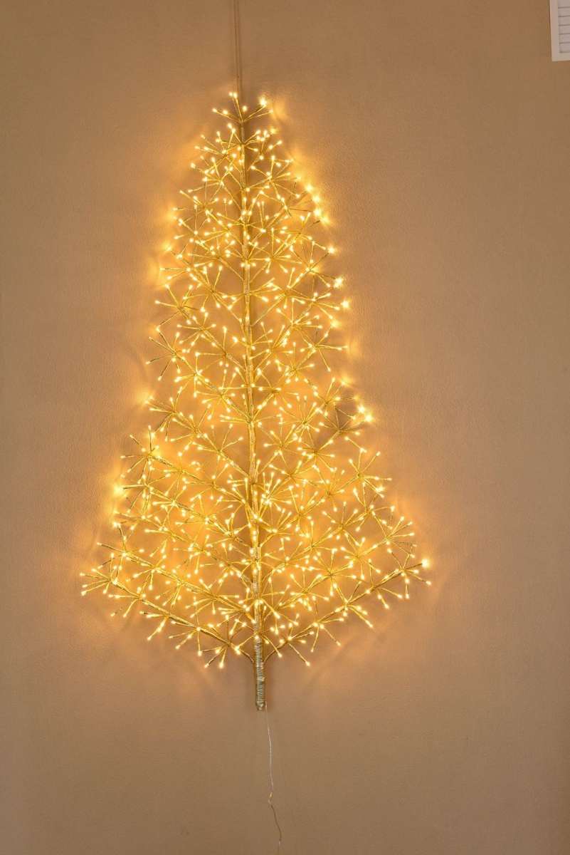 WM-TR05-LWW 5 ft. LED Tree Wall Mount, Gold
