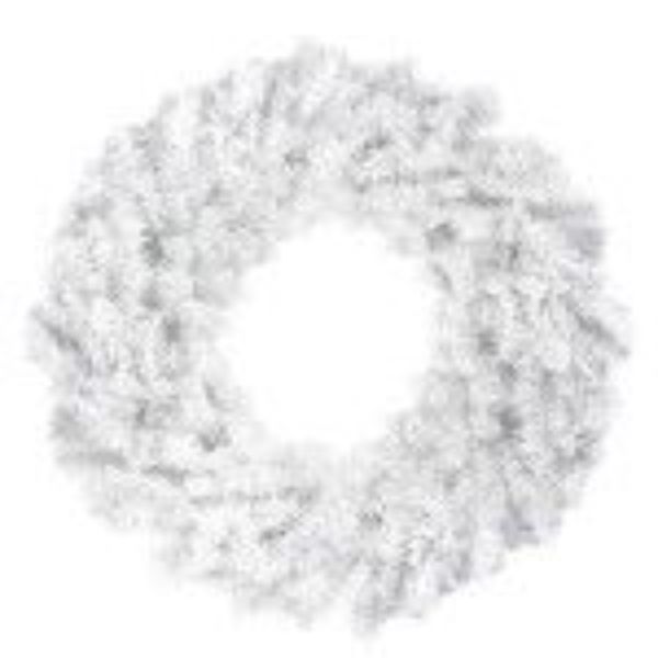 3 ft. Sequoia Wreath, White