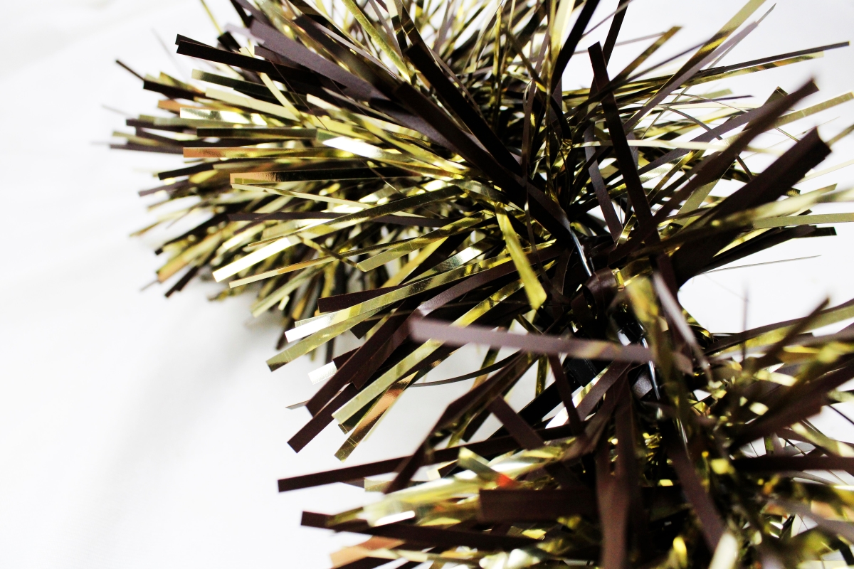 6 in. Section Garland, Metallic Gold Matte Brown - 20 ft.