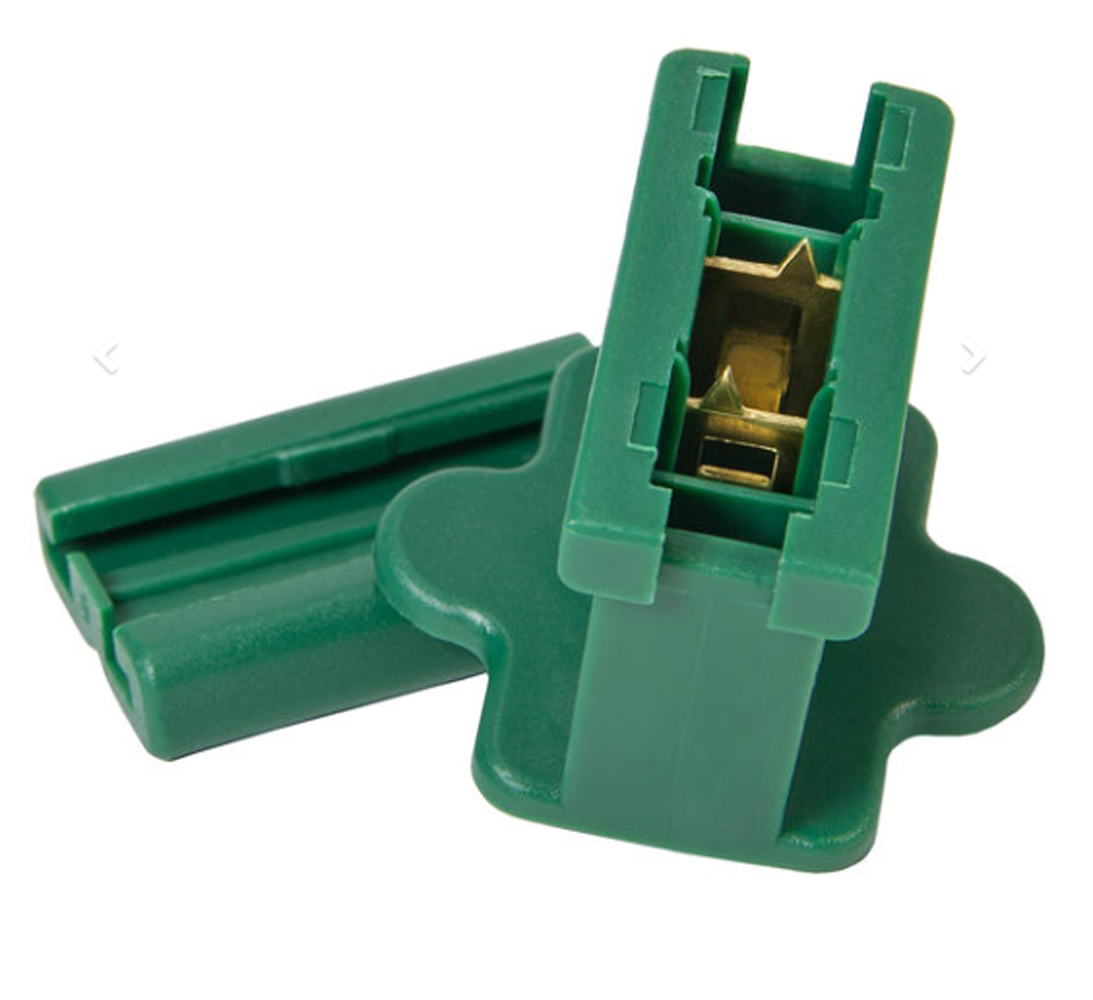 SPT 1 Inline Female Zip Plug, Green - Pack of 50