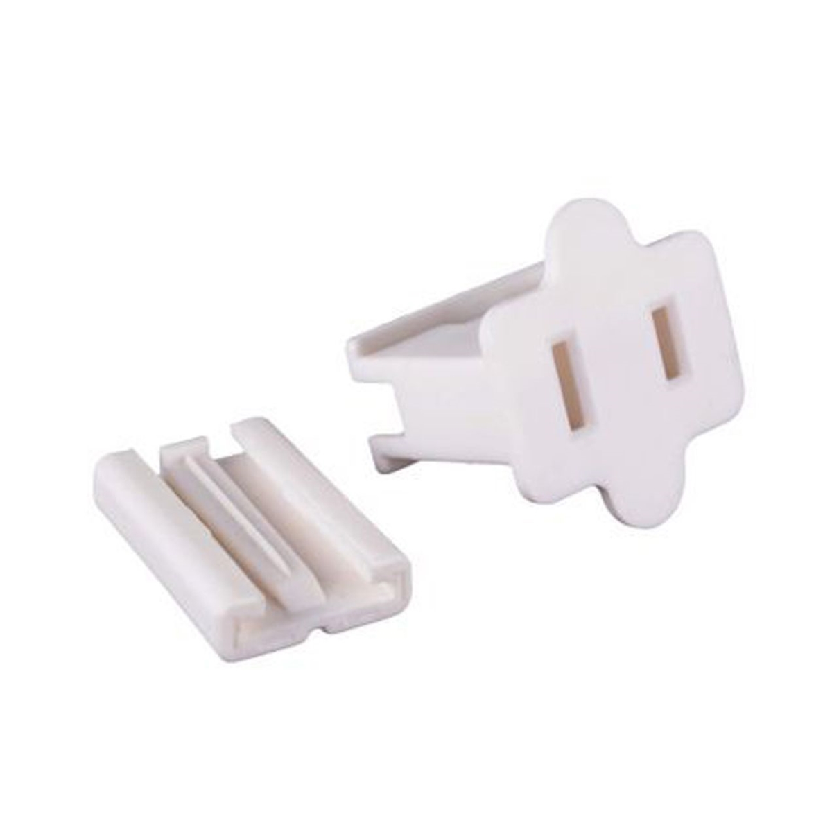 Inline Female Zip SPT 2 Plug, White - Pack of 50