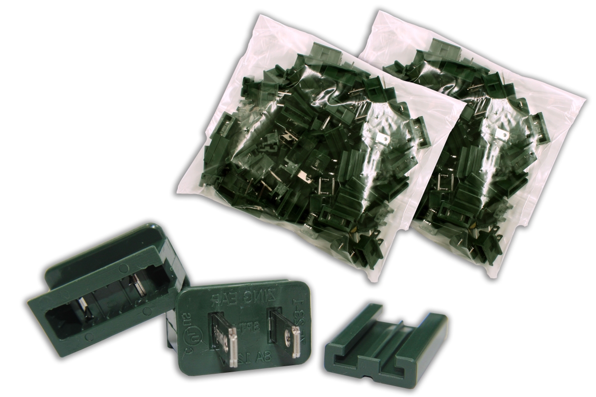 Male Plugs, Green - Pack of 50