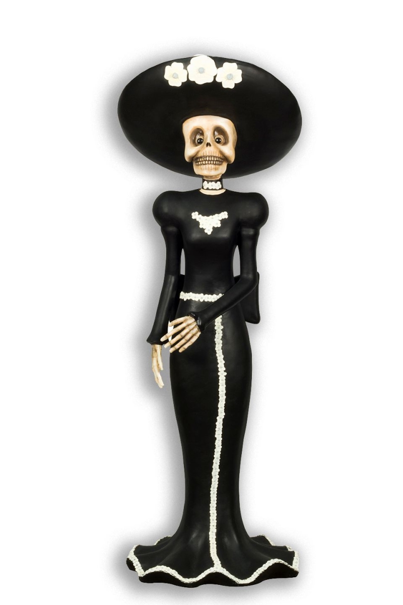 HWN-SKL-FAM-MA 6 ft. Man Skeleton Figurine, Black