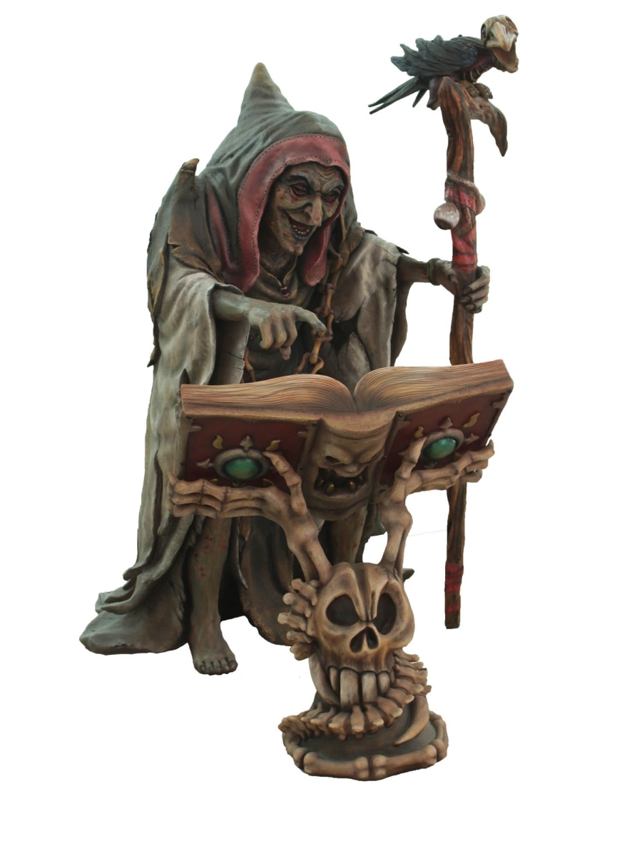 HWN-WTCH-BOOK-5.5 5.5 ft. Witch Figurine with Book