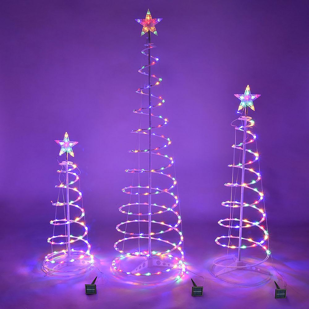 72 in. LED Spiral Trees, Multi Color
