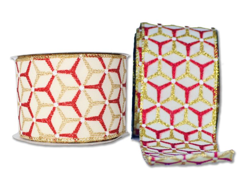 2.5 in. Wide 10 yards Ribbons, Champagne - Pack of 2