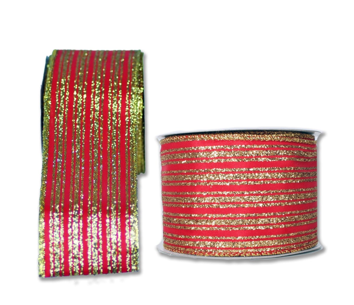 2.5 in. Wide 10 yards Ribbons, Red - Pack of 2