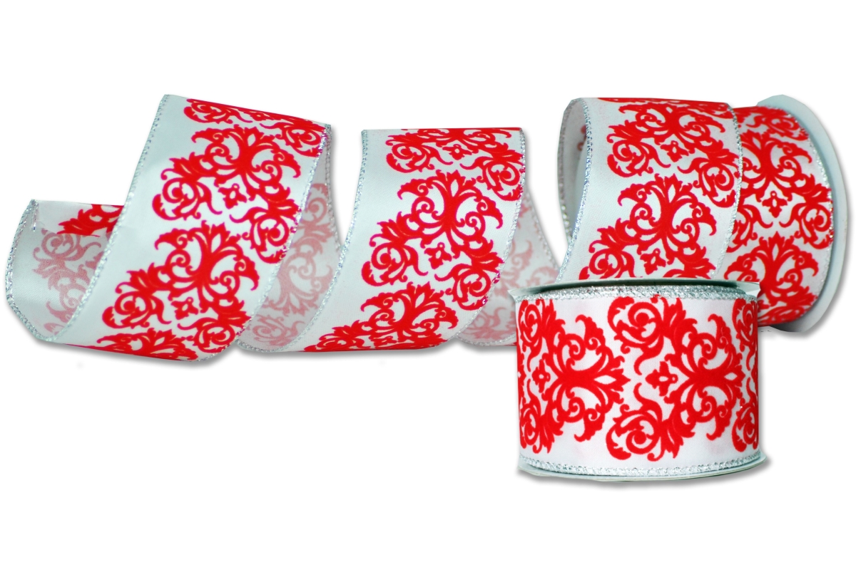 2.5 in. Wide 10 yards Ribbons, White - Pack of 2
