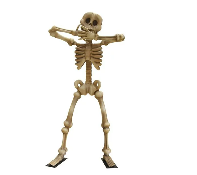 HWN-SKL-HNE-12 12 ft. Hear No Evil Skeleton Figurine