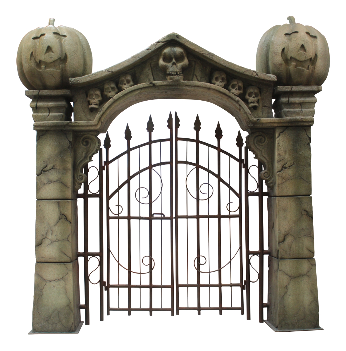 HWN-STONE-GATE 10.5 ft. Halloween Stone Gate