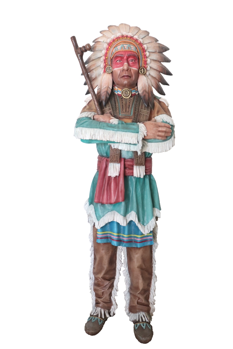 IND-CHIEF-06 6 ft. Indian Chief Figurine