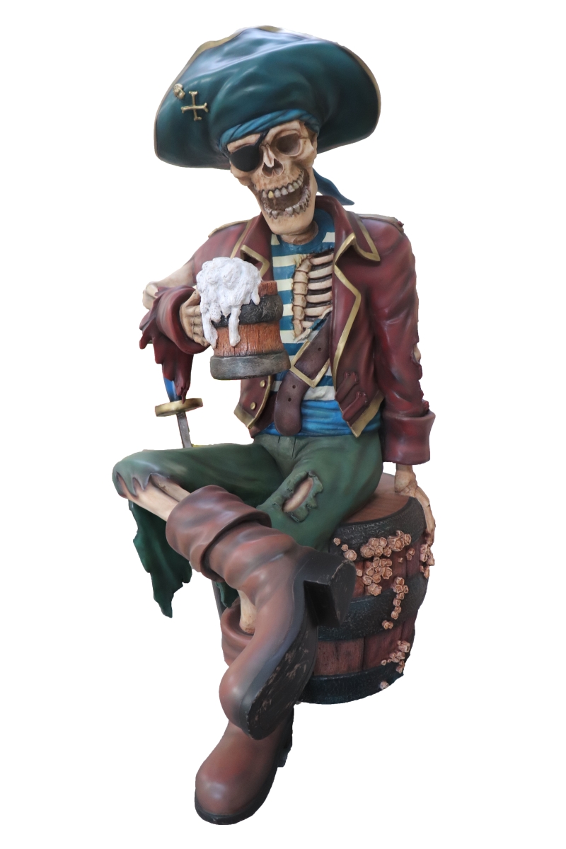 Pirate Sitting on A Barrel Decoration