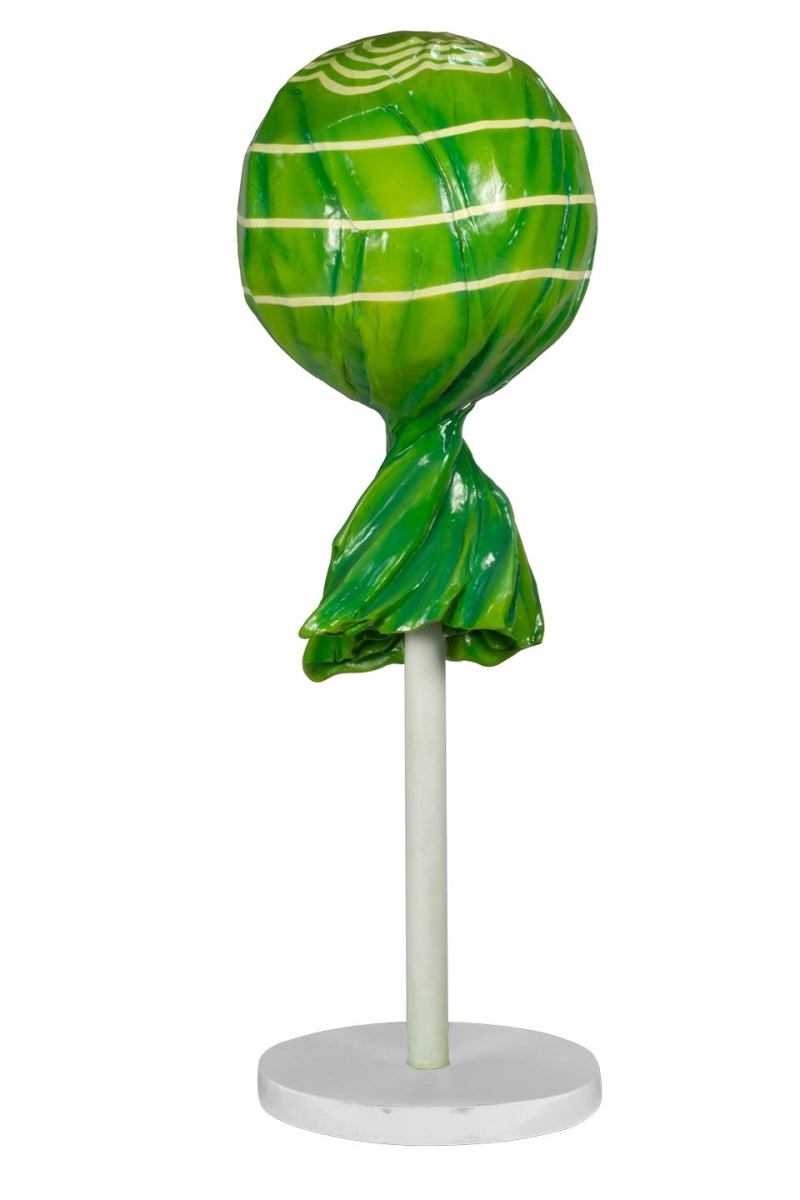 5 ft. Lollipop Base, Green & White