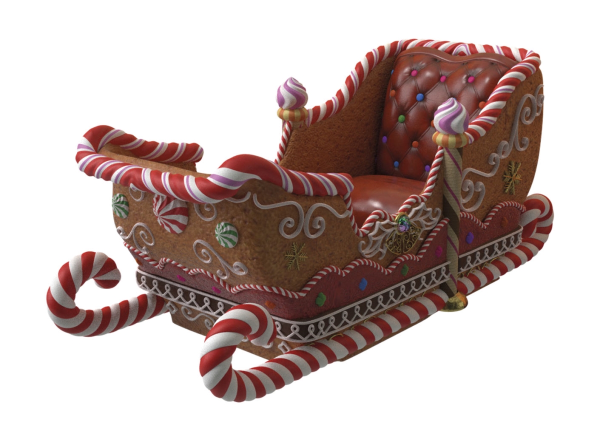 WL-GNBR-SLGH Gingerbread Sleigh Figurine
