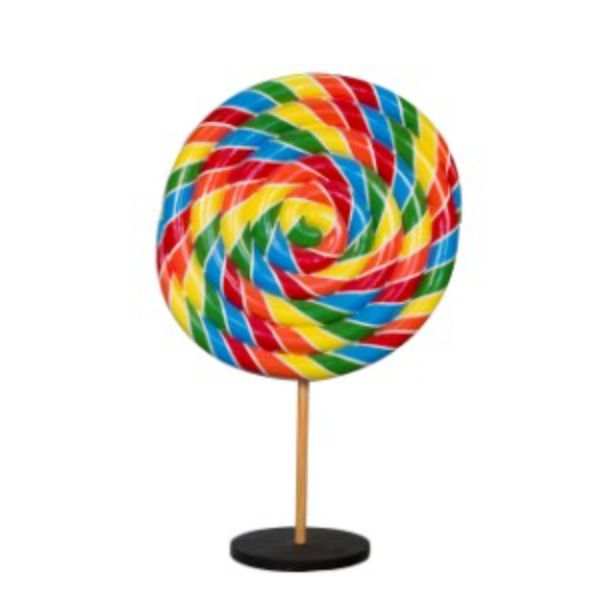 WL-CNDYPM-7B-RNBW 7.5 ft. Rainbow Swirl Peppermint Candy Tree with Base