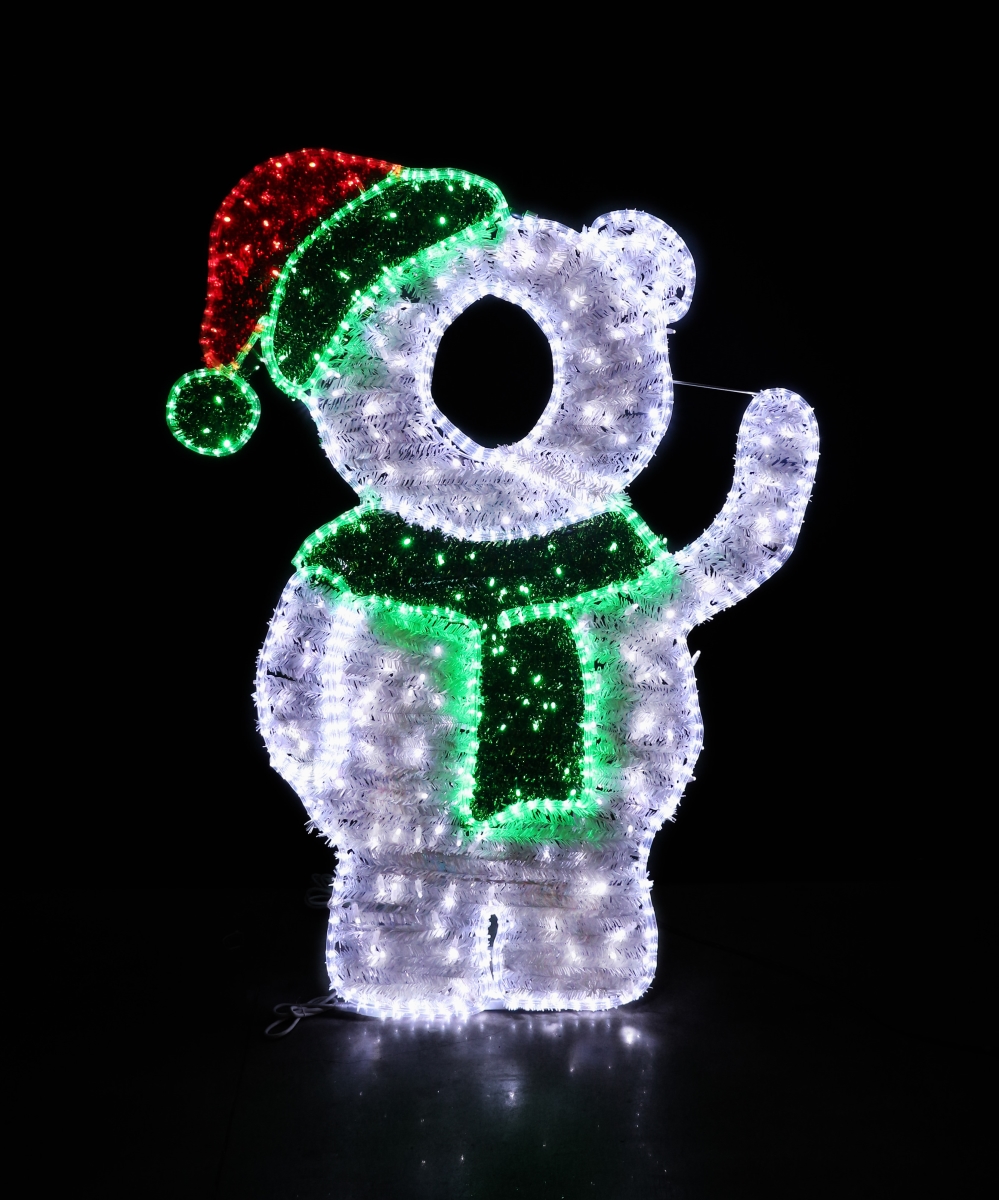 Bear Photo OP Decor with Hat, Green