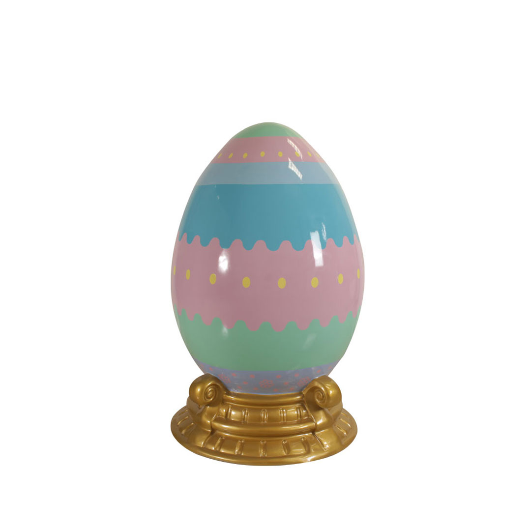 4.5 ft. Pastel Easter Egg Decor with Base