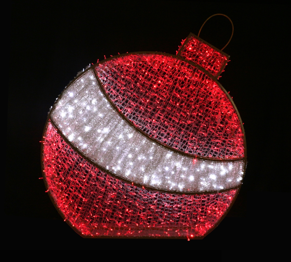 6 ft. 3D Ornament Neon Flex Ground Mount, Red