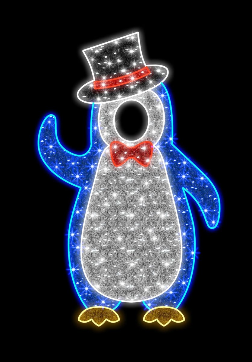 Penguin Photo Op Decor with Hat