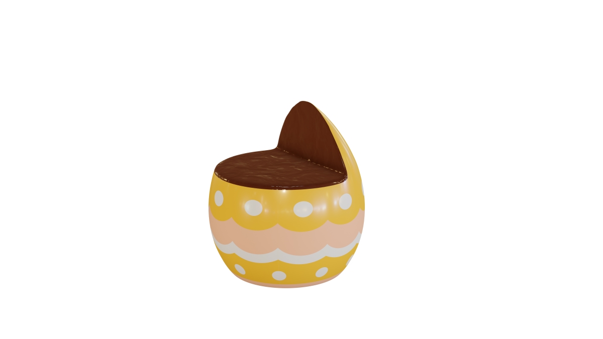 EST-EGG-CHAIR-YE Easter Egg Chair, Yellow