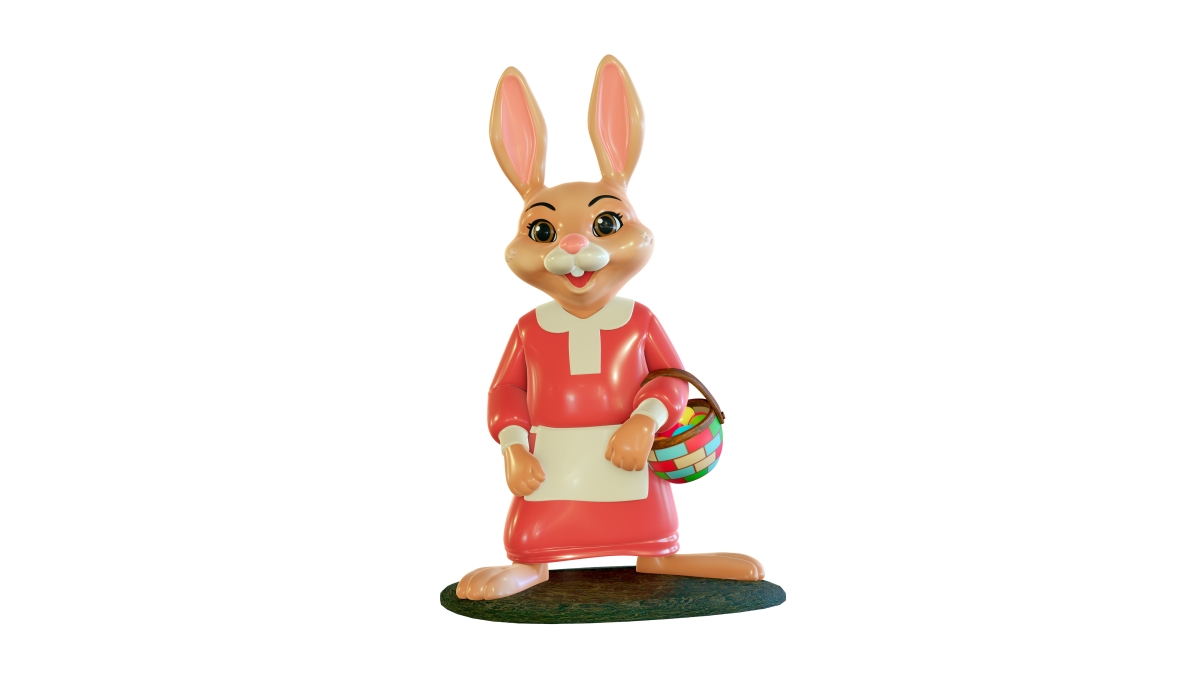 EST-RBT-MA 3 ft. Easter Bunny Mom Figurine