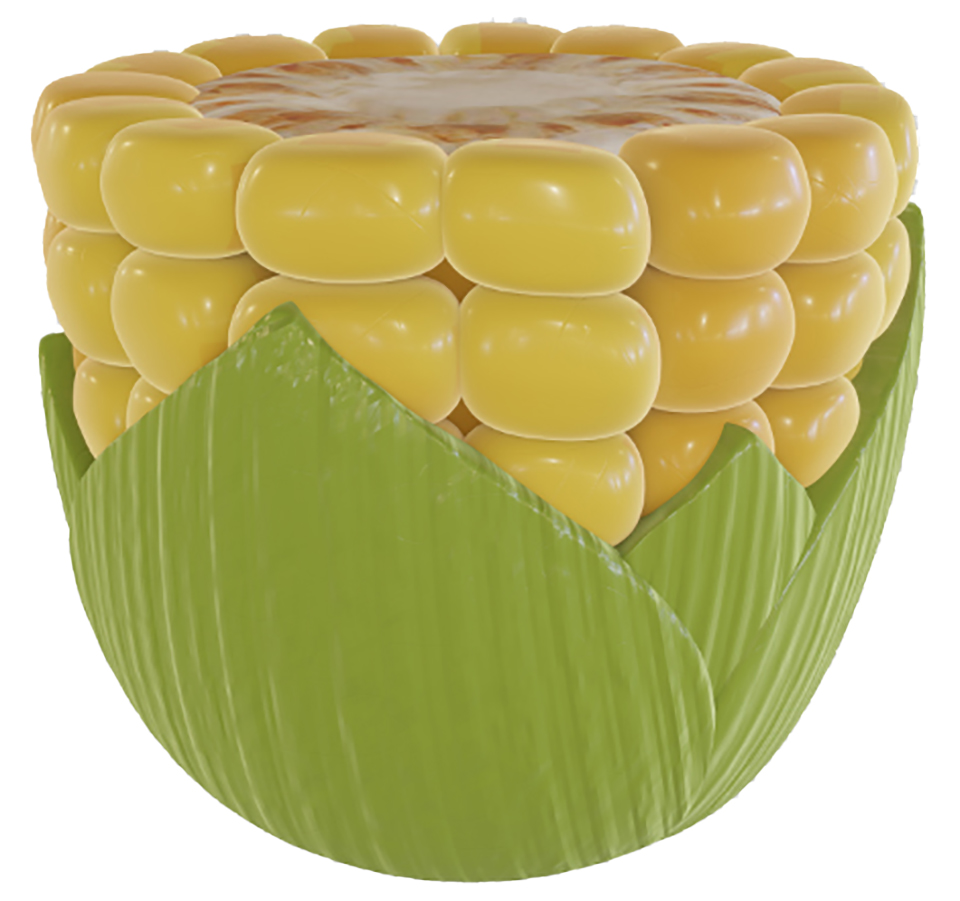 FD-CORN-STOOL 1.5 ft. Corn Cob Stool