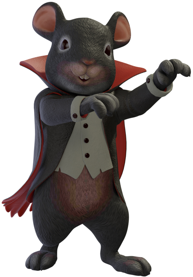 3 ft. Dracula Mouse Sculpture