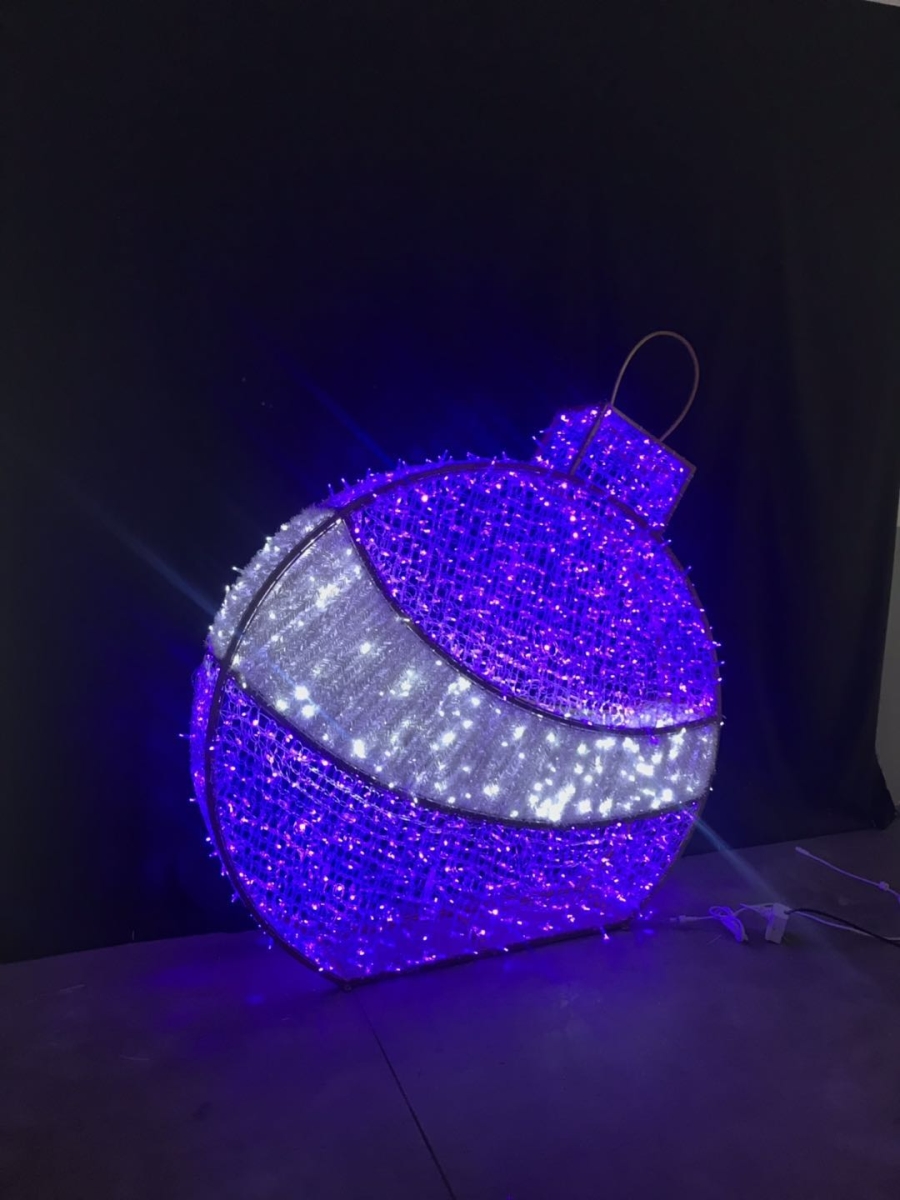 6 ft. 3D Neon Flex Ground Mount Ornament, Purple