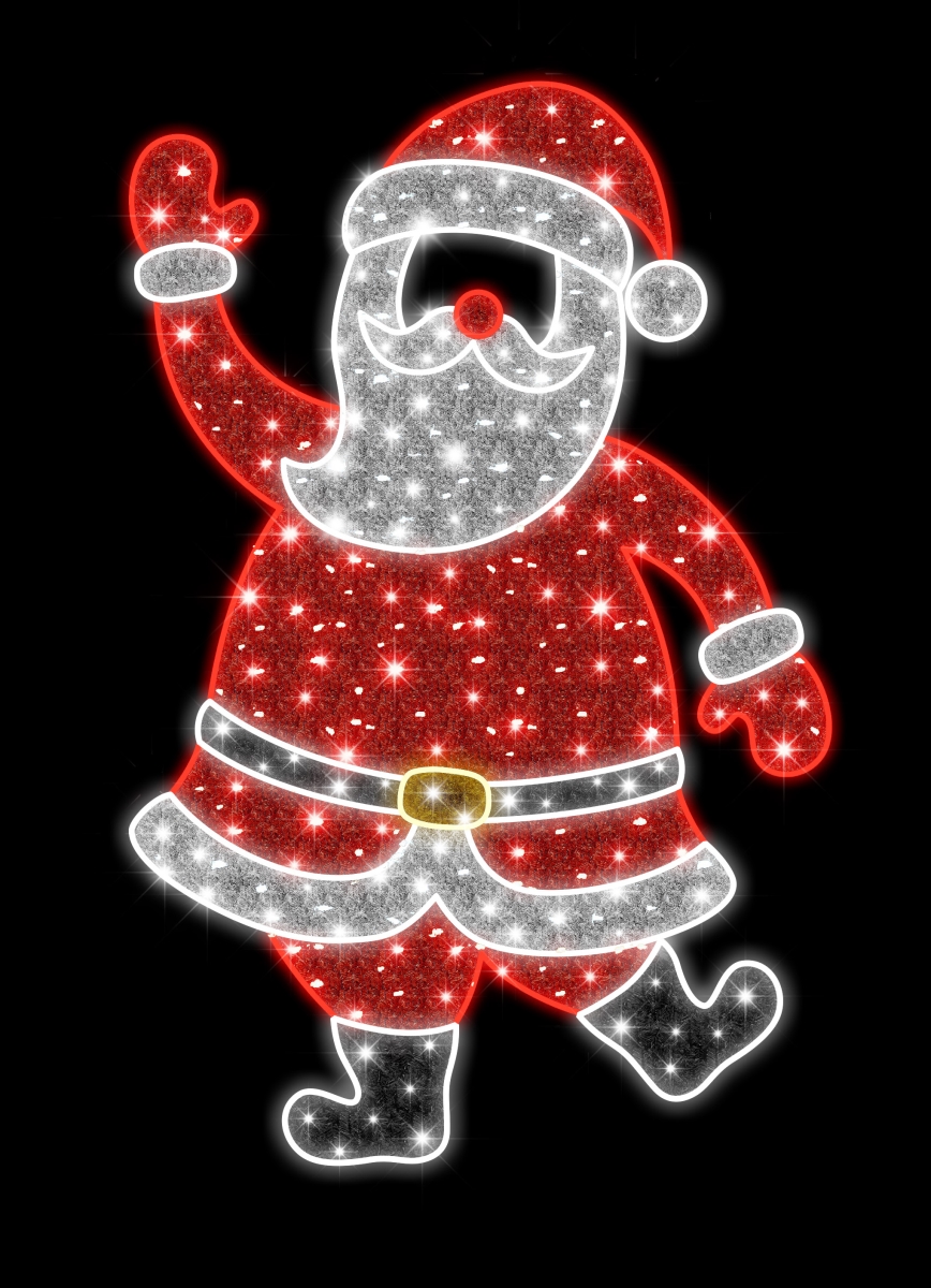 Waving Santa Photo Op Decor