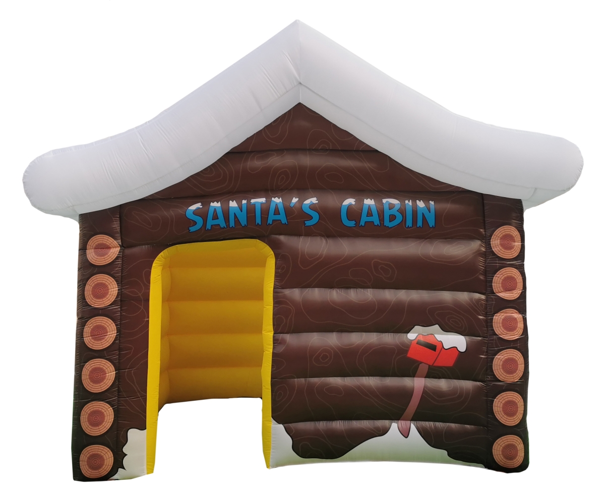 13 ft. Inflatable Santas Cabin Decor