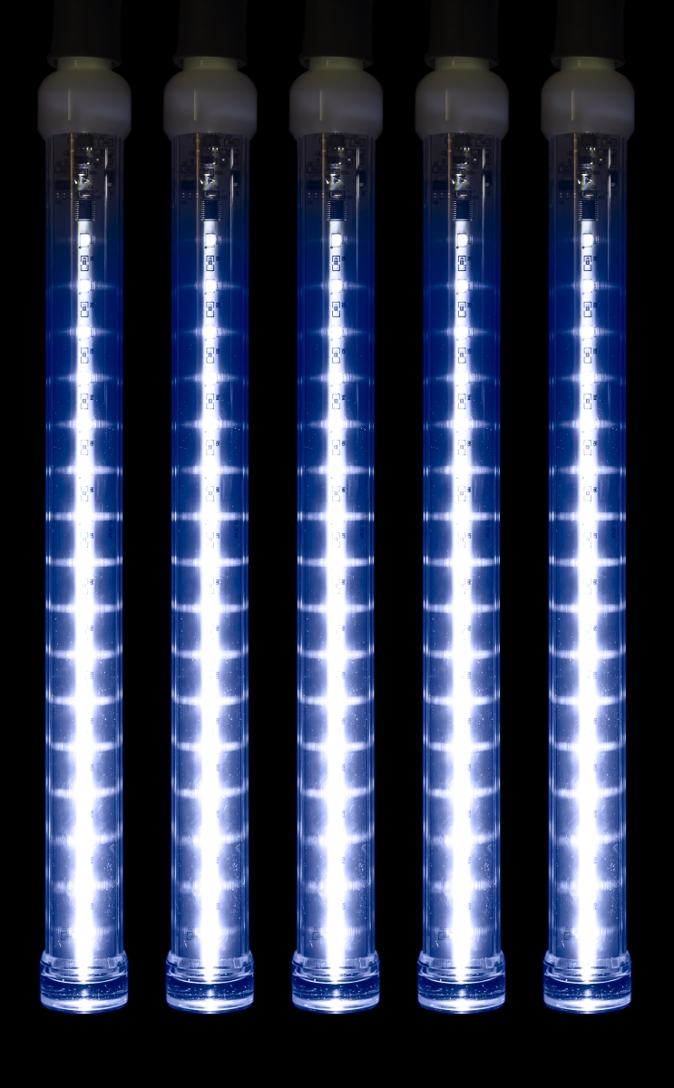 12 in. LED Snowfall Tube Light - Blue - Pack of 5