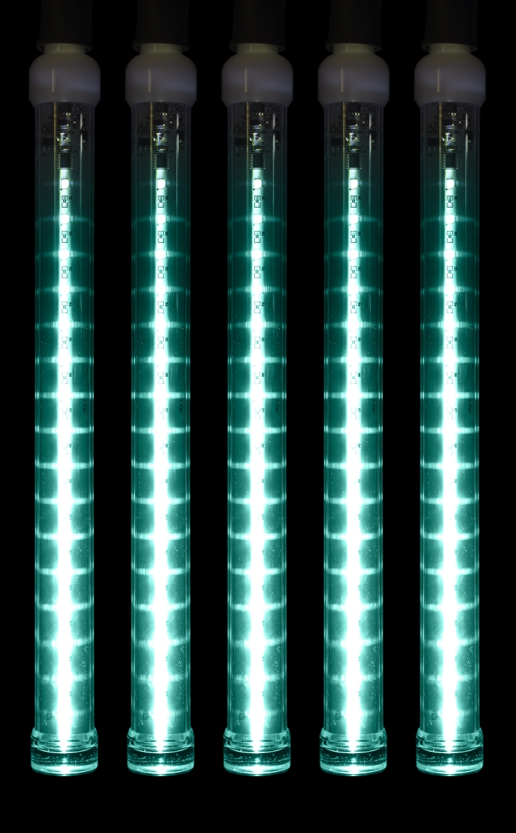 12 in. LED Snowfall Strobe Light - Teal - Pack of 5