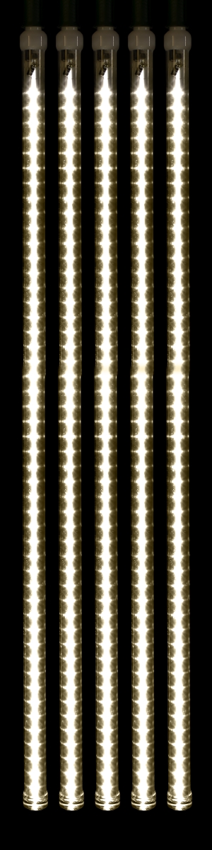 36 in. Warm White LED Snowfall Tube Lights - Pack of 5