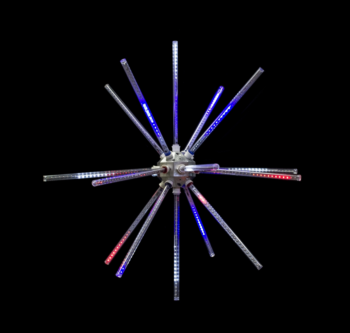 24 in. Animated LED Starburst, Red, White & Blue