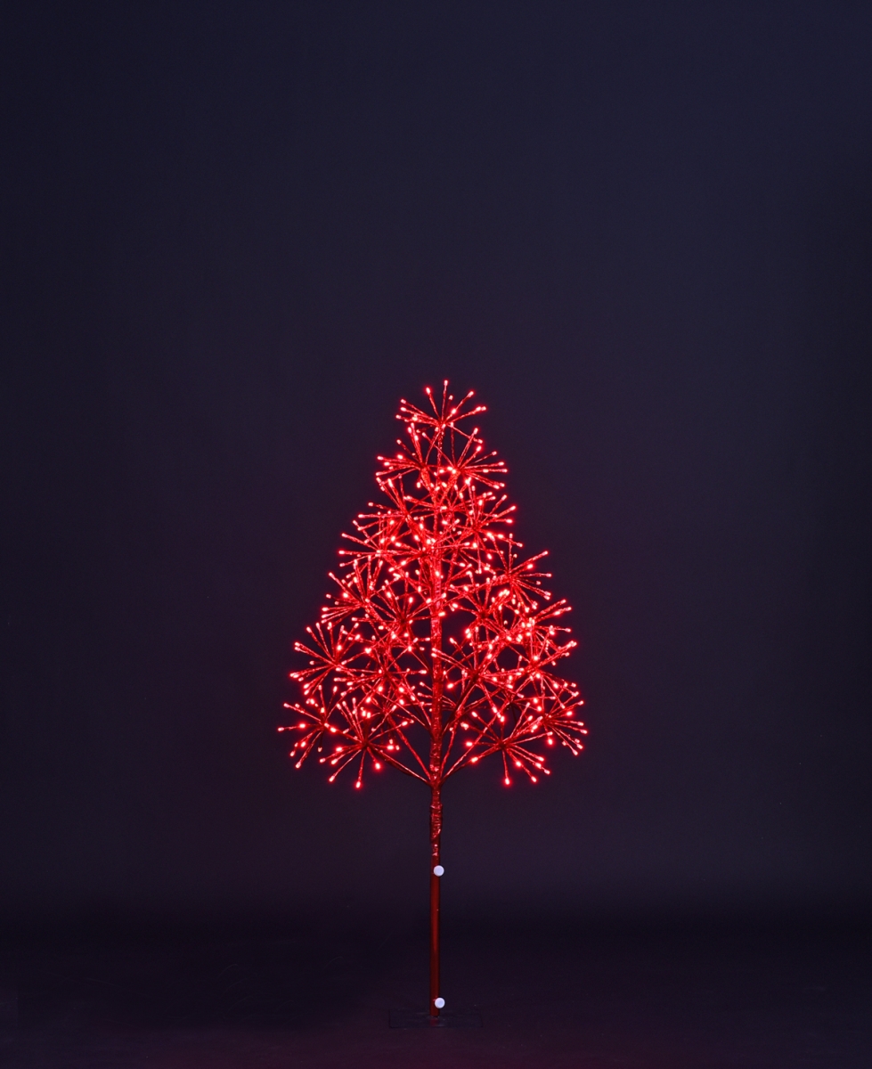 4 ft. Starburst LED Tree, Red